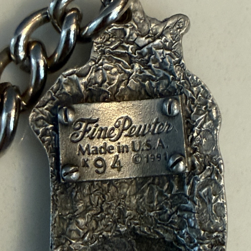 Vintage Keychain Lot Golf Pewter St Christopher Medal Enamel Keychain - Picture 4 of 11